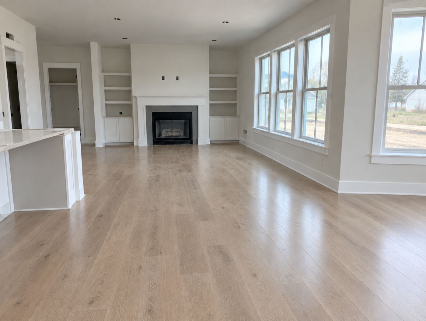 New construction cleaned and ready