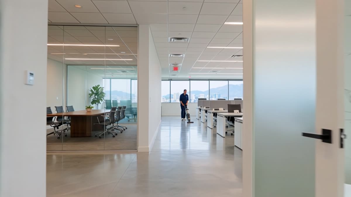 Clean modern office